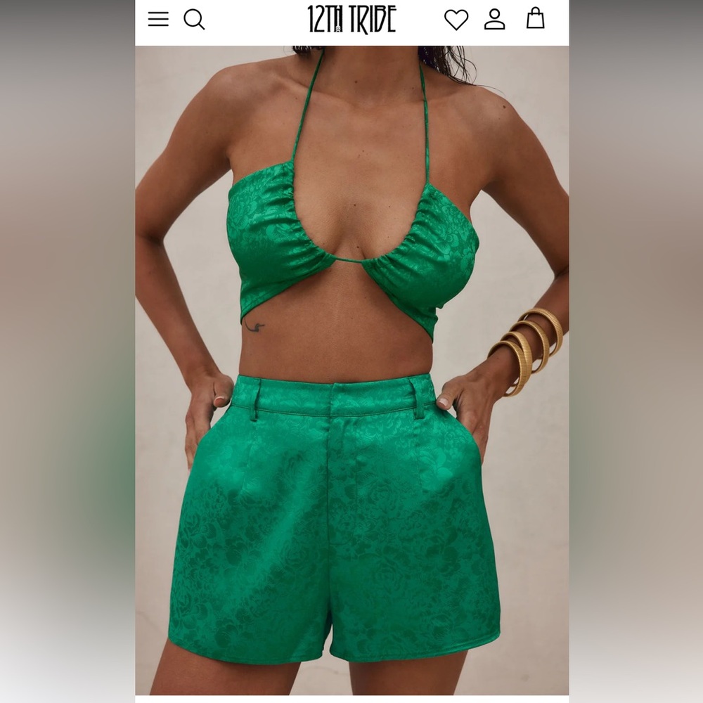 12th tribe St. Barths Emerald Jacquard 3 piece set